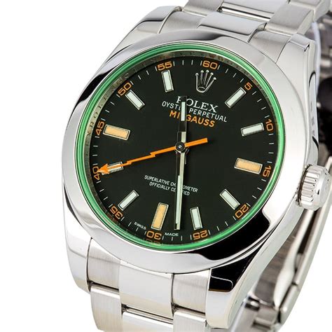 rolex milgauss groen|Rolex Milgauss green price.